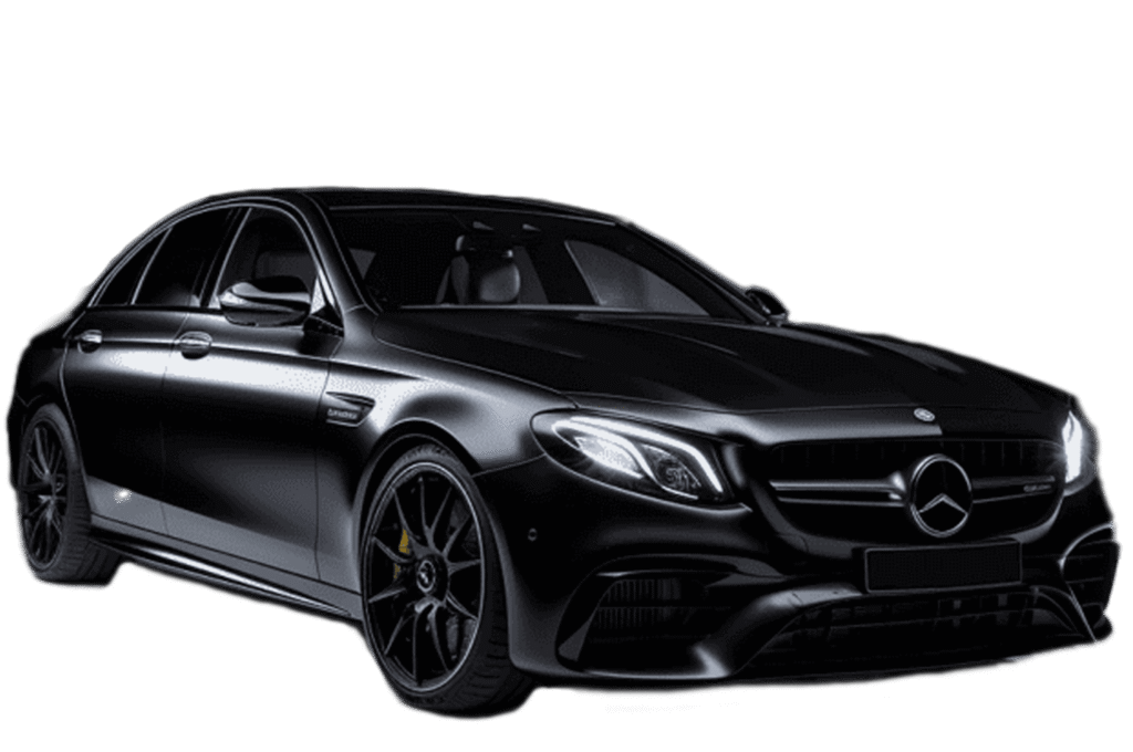 black mercedes chauffeur e class