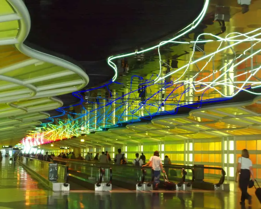 O'Hare Airport terminal interior Chicago limo